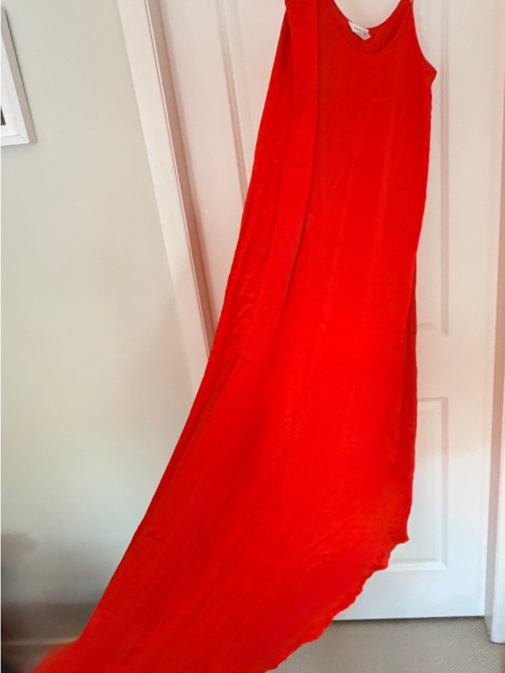 Club Monaco Vibrant Red Sleeveless Maxi Dress